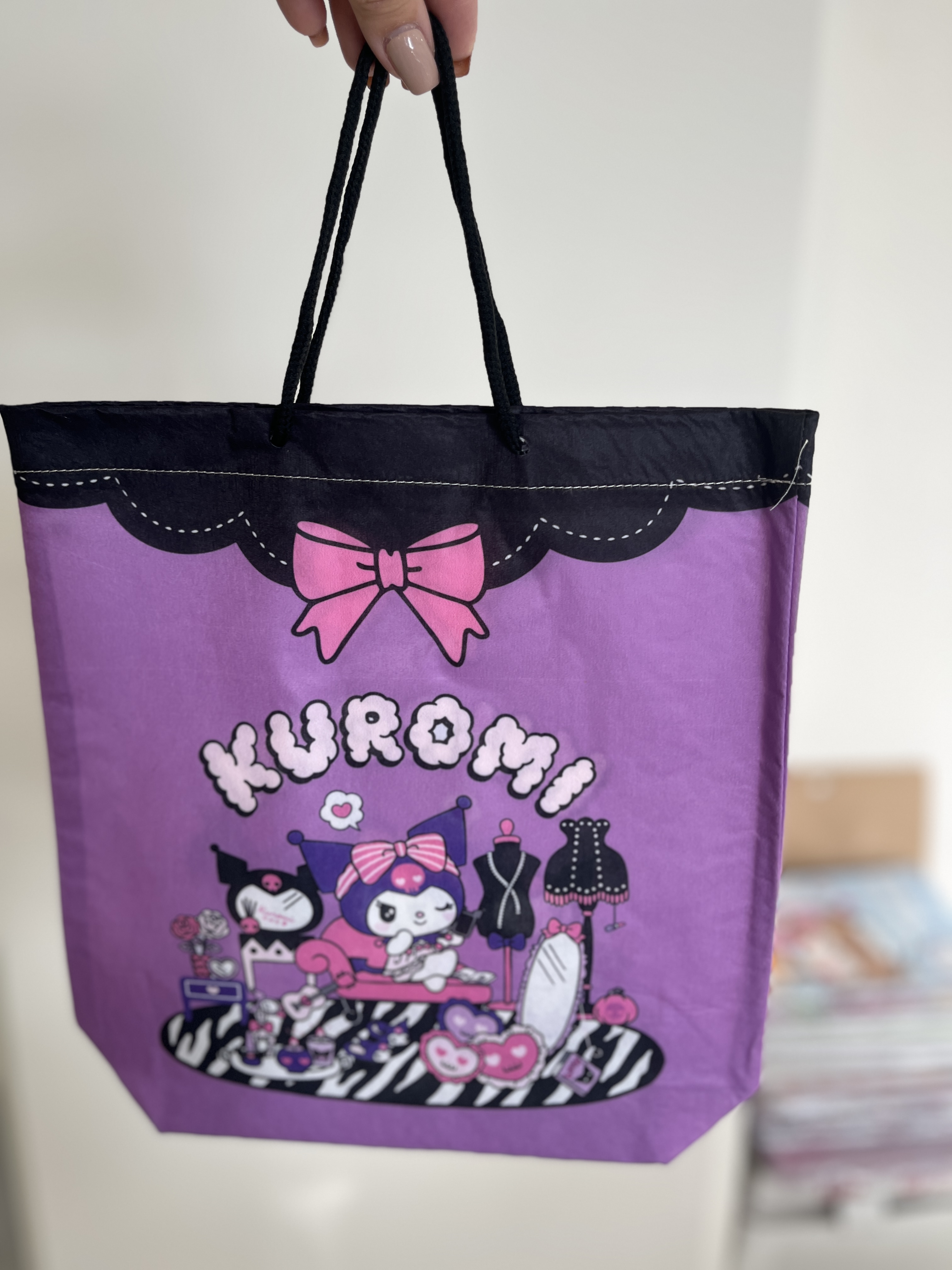 بگ پارچه ای فانتزی دسته دار